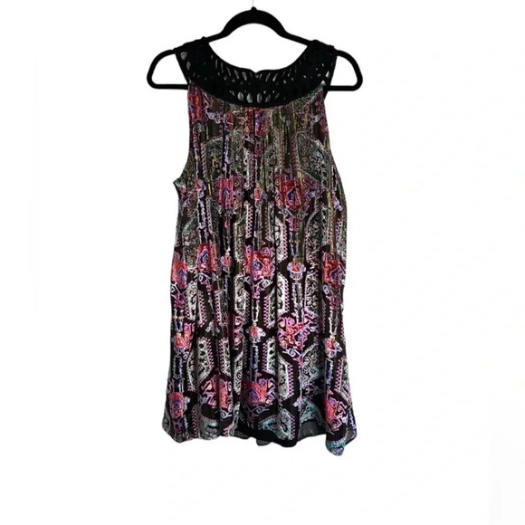 Moulinette Soeurs Linnea Velvet Metallic Swing Dress Size Large - Picture 12 of 12